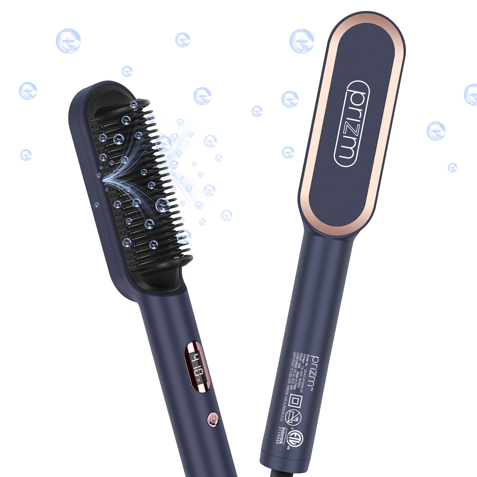 Amazon.com : Prizm Hair Straightener Brush, 20s Fast Heating